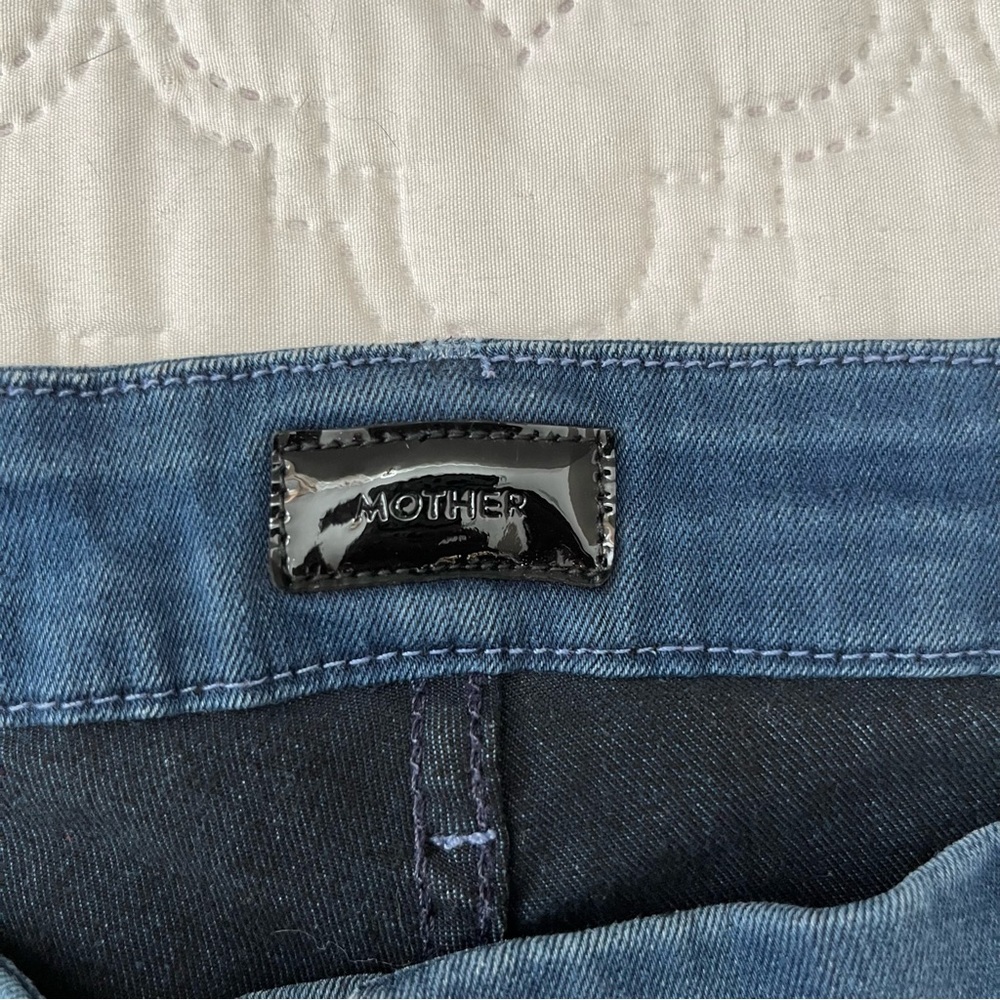MOTHER The Looker High-Rise Skinny Jeans Untouched Wash Size 30 - Picture 3 of 17